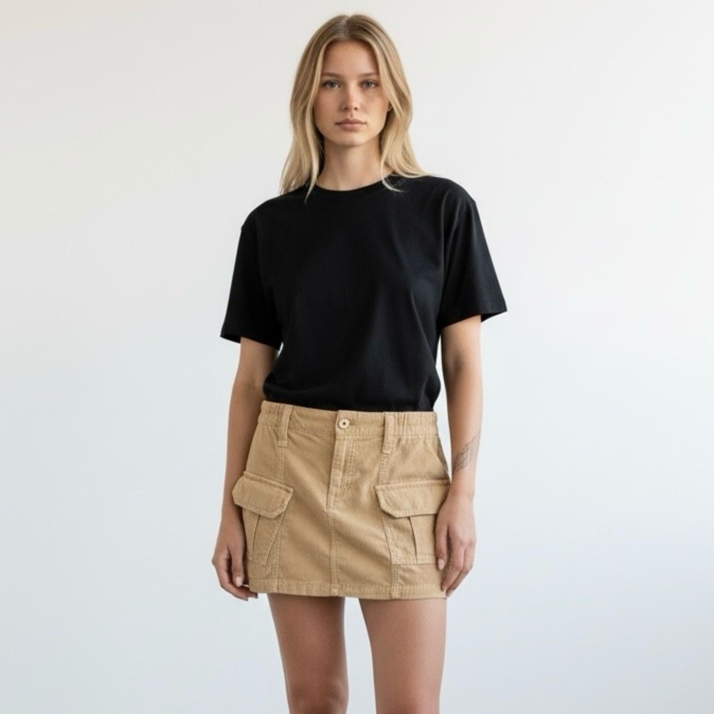 BDG Urban Outfitters Tan Corduroy Cargo Mini Skirt